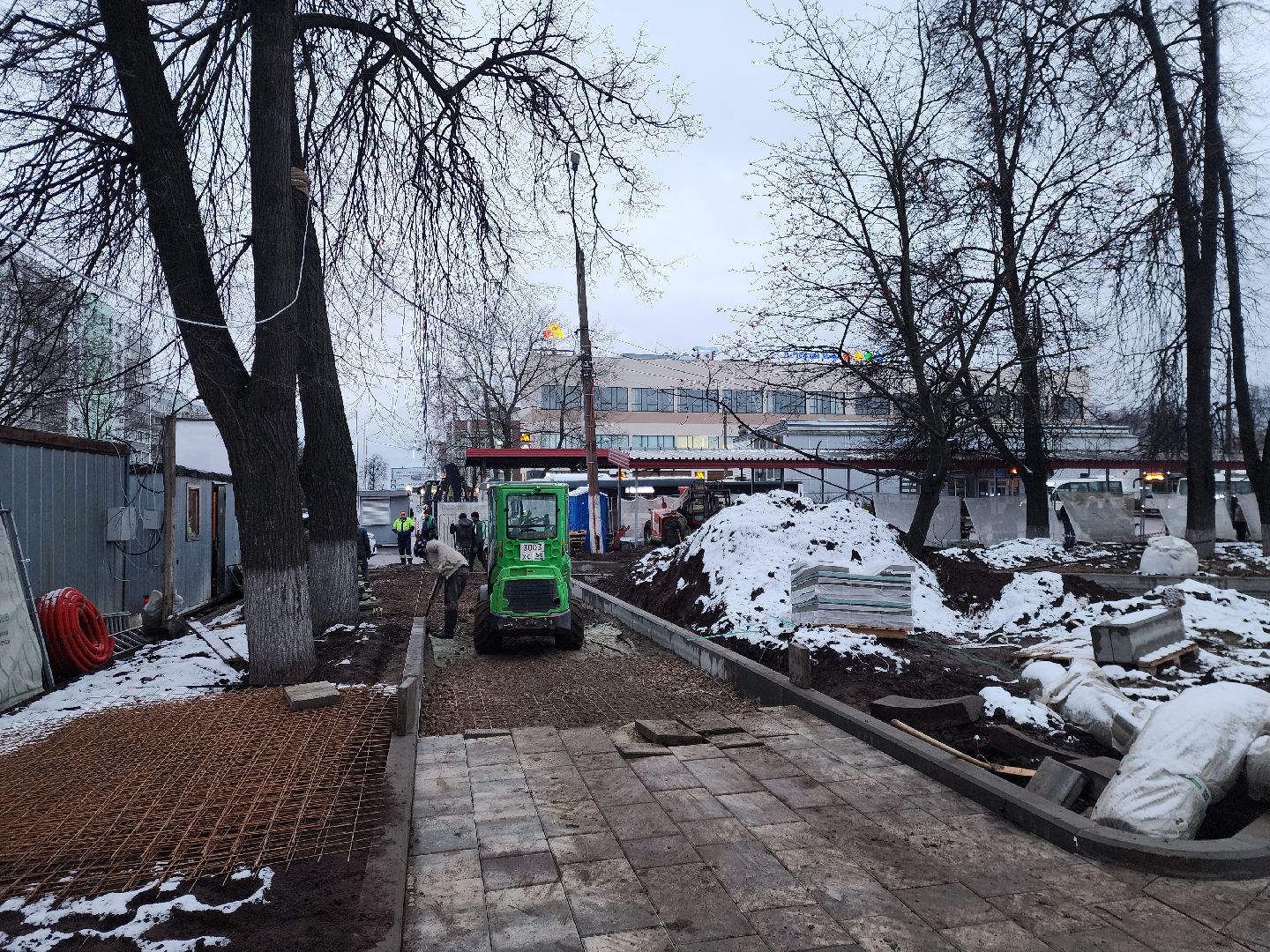 ногинск, благоустройство, реконструкция, строительство, сквер, сквер Ногина, автобусные остановки, вертикалки