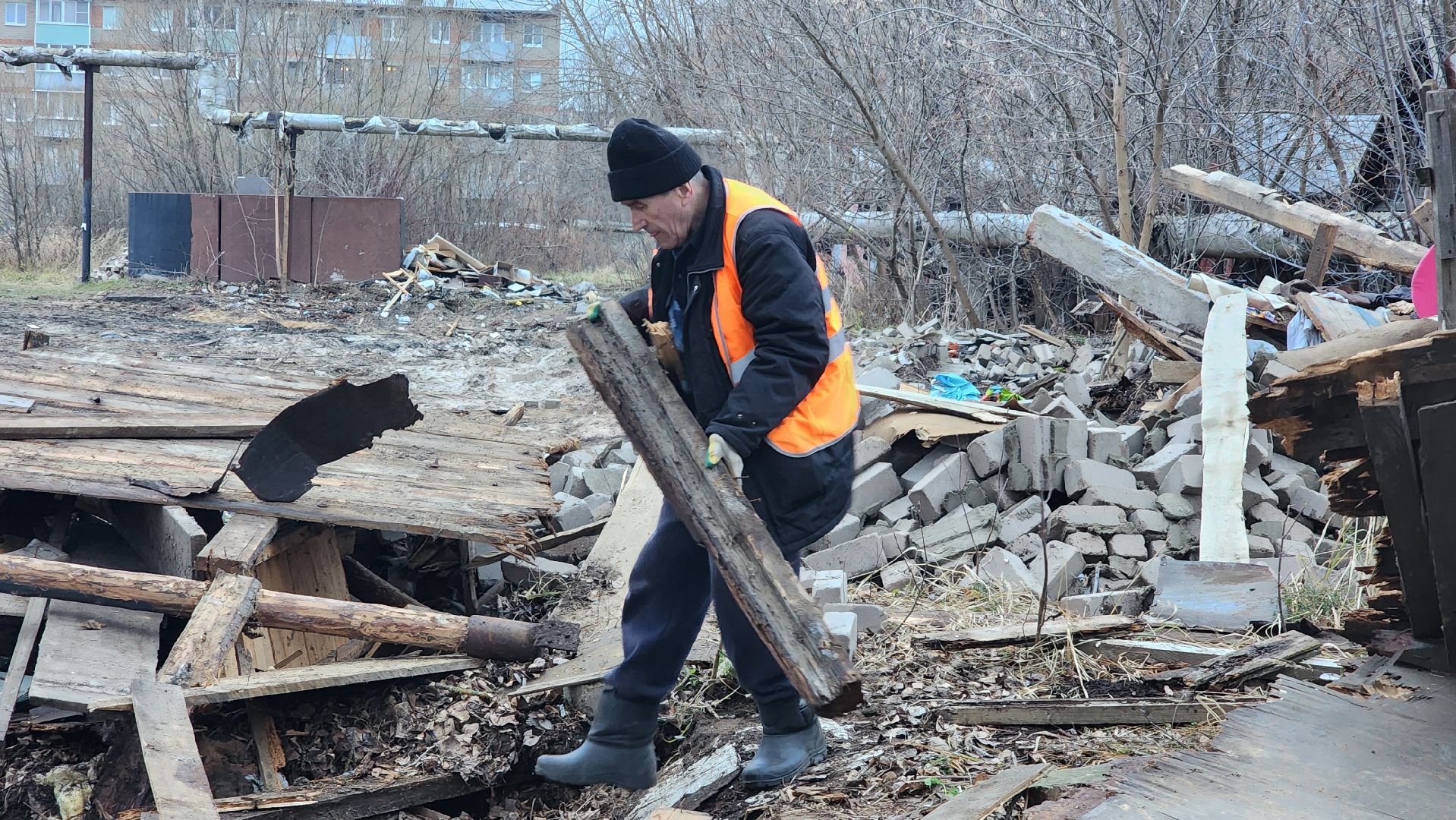 благоустройство, снос сараев, Рошаль, городской округ Шатура,