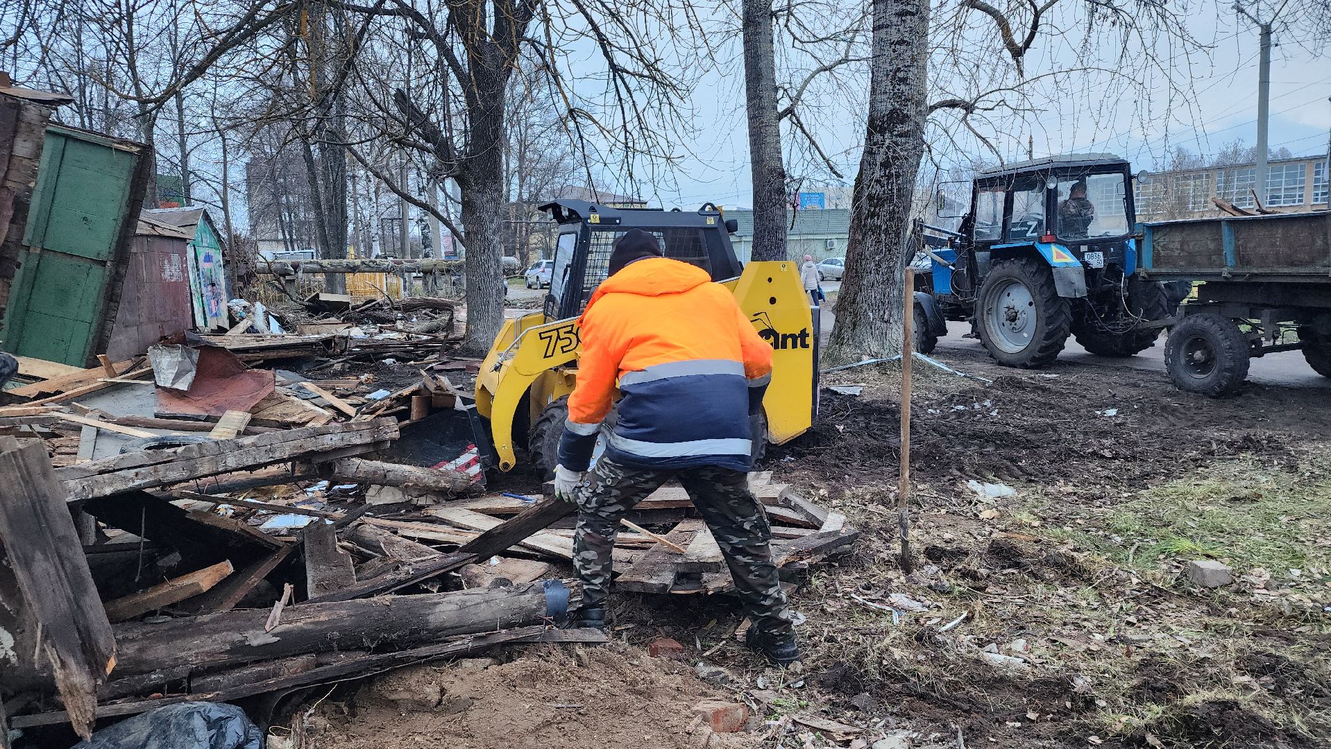 благоустройство, снос сараев, Рошаль, городской округ Шатура,