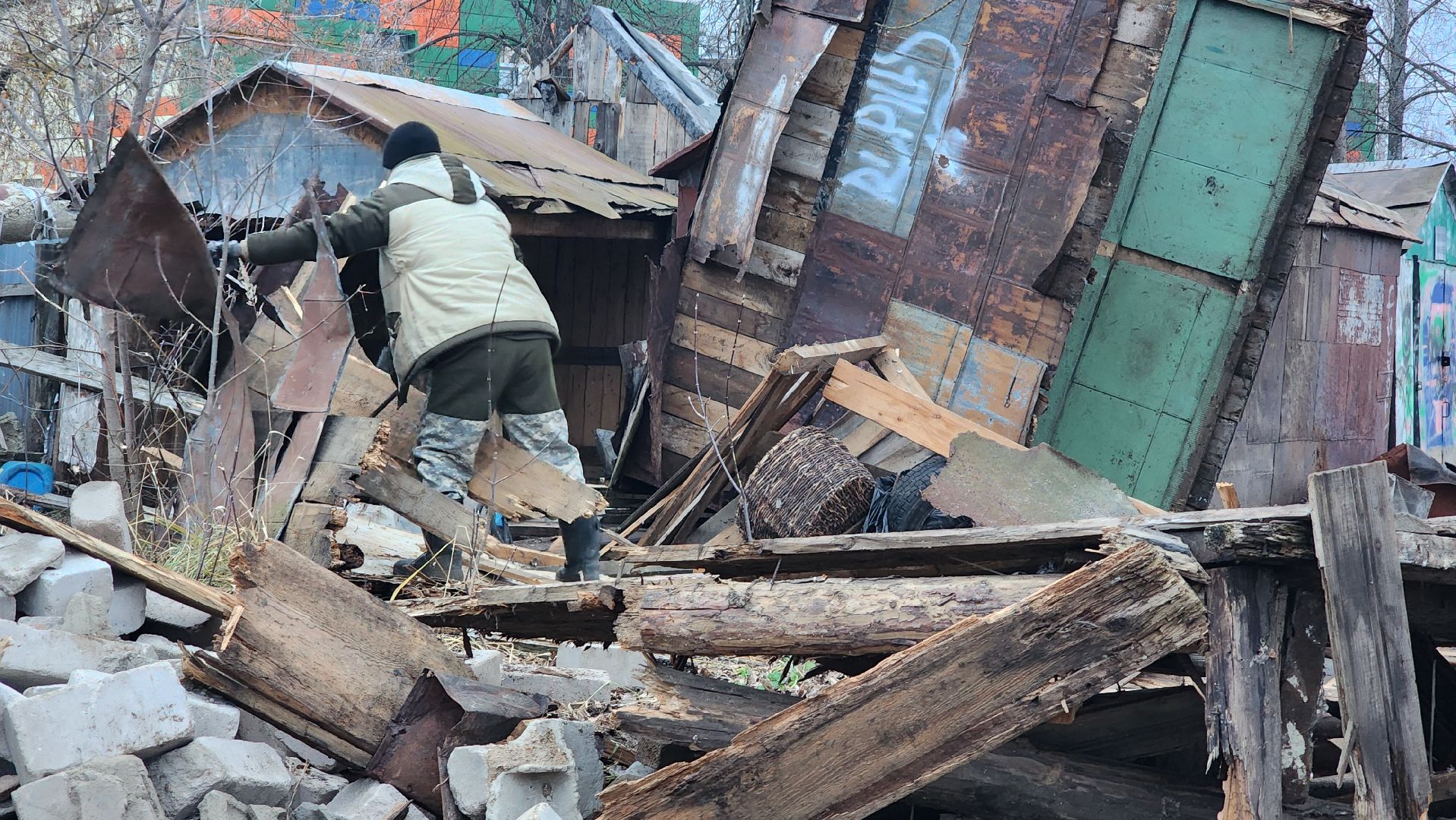 благоустройство, снос сараев, Рошаль, городской округ Шатура,