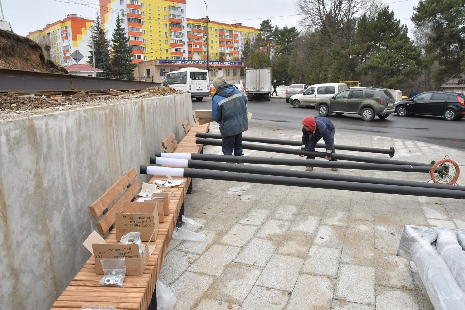 благоустройство территории, власиха КПП-2,Власиха КПП Солнечная, общественная территория, день РВСН,