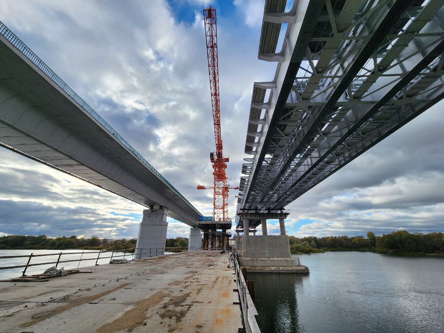 серпухов, мост через оку, трасса М2, строительство моста, симферопольское шоссе, вертикалки,
