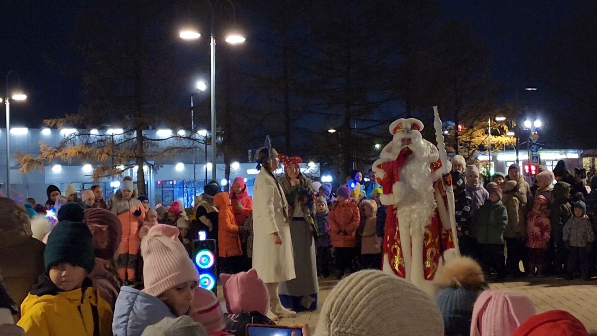 Бронницы, День рождения Деда Мороза, Бронничане подздравили деда мороза, Вертикалка, Вертикальное видео,