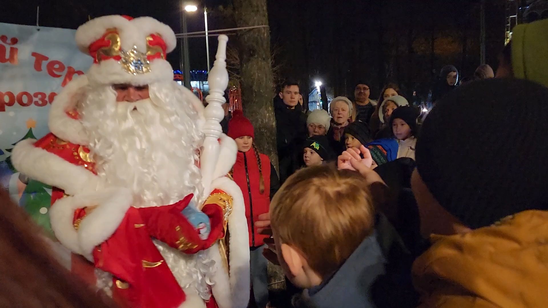 Бронницы, День рождения Деда Мороза, Бронничане подздравили деда мороза, Вертикалка, Вертикальное видео,