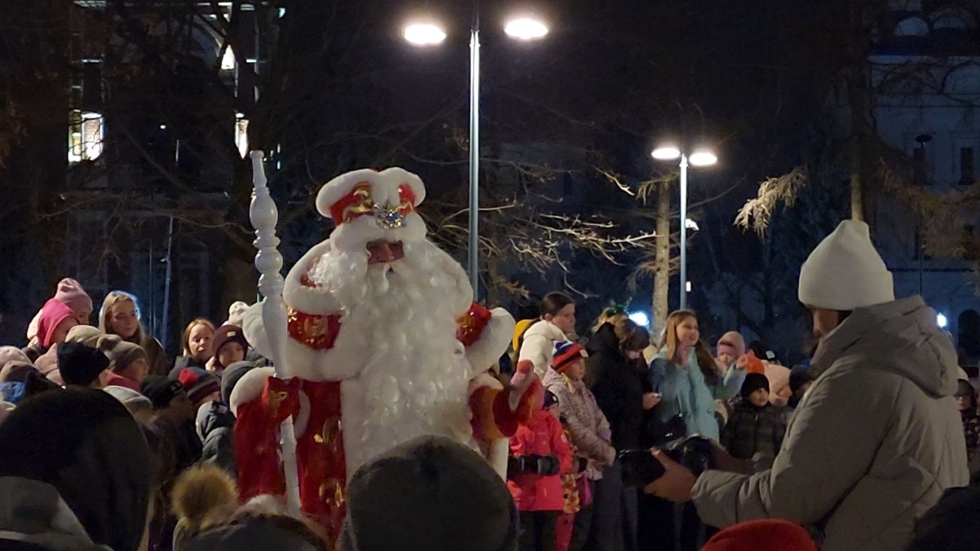 Бронницы, День рождения Деда Мороза, Бронничане подздравили деда мороза, Вертикалка, Вертикальное видео,