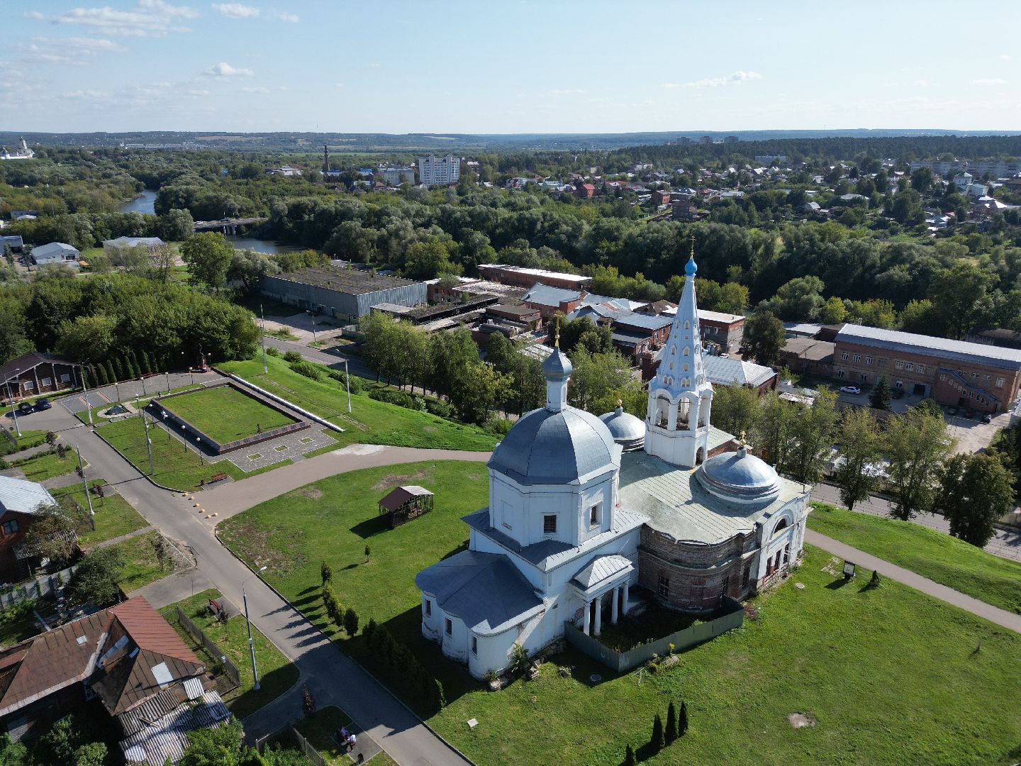 видео с коптера, серпухов, история,