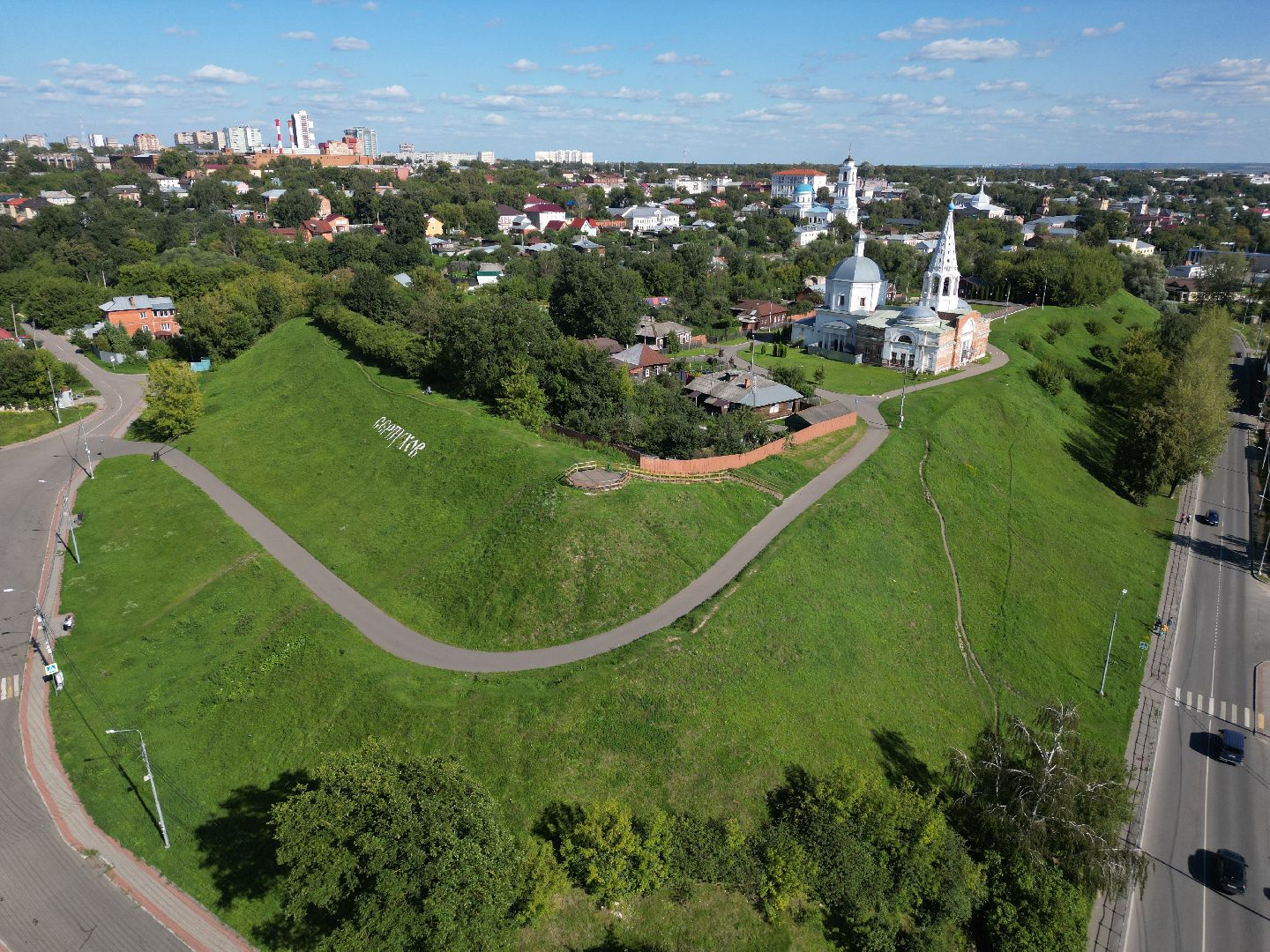 видео с коптера, серпухов, история,