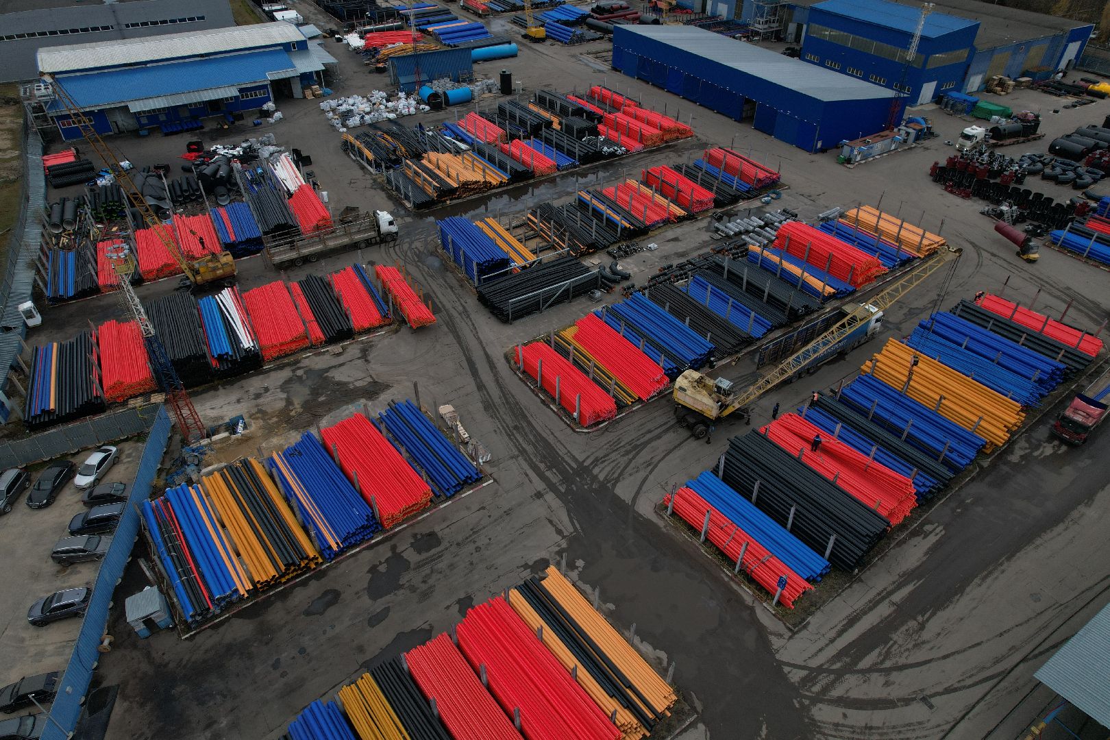 видео с коптера, подольск, климовск, завод,