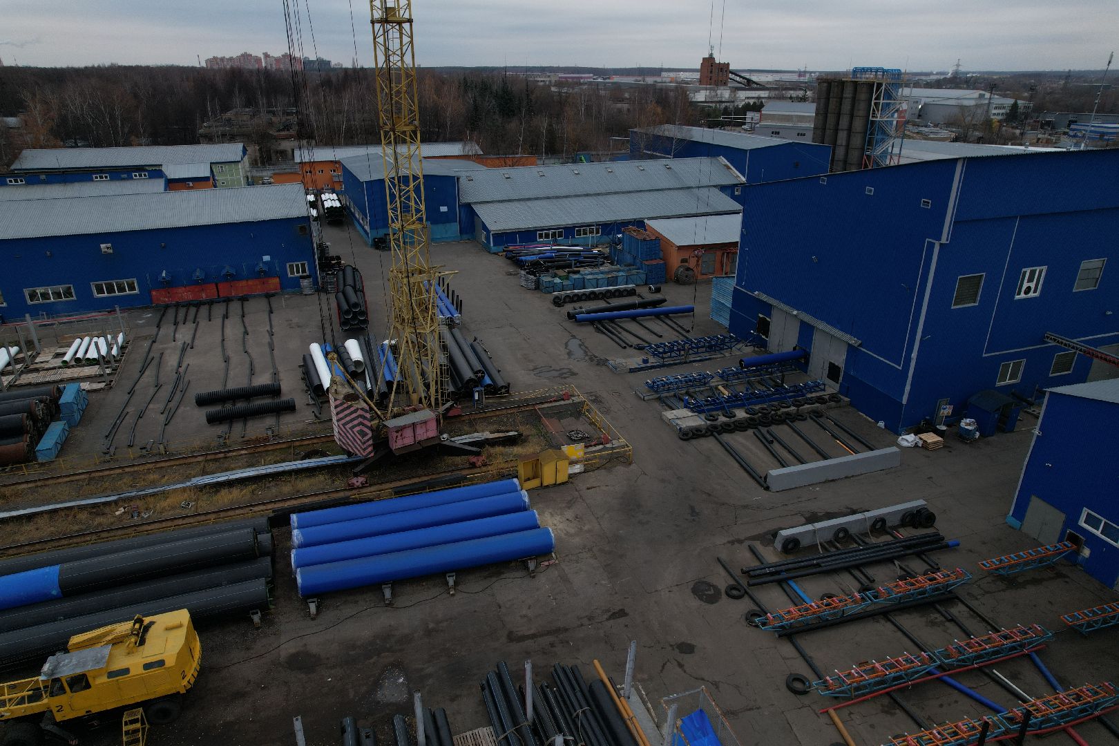 видео с коптера, подольск, климовск, завод,