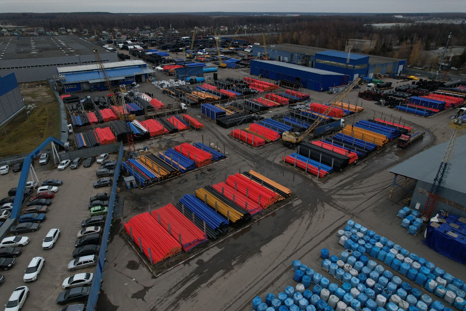 видео с коптера, подольск, климовск, завод,