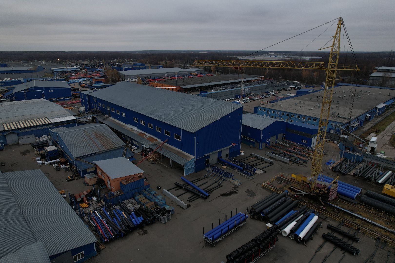 видео с коптера, подольск, климовск, завод,