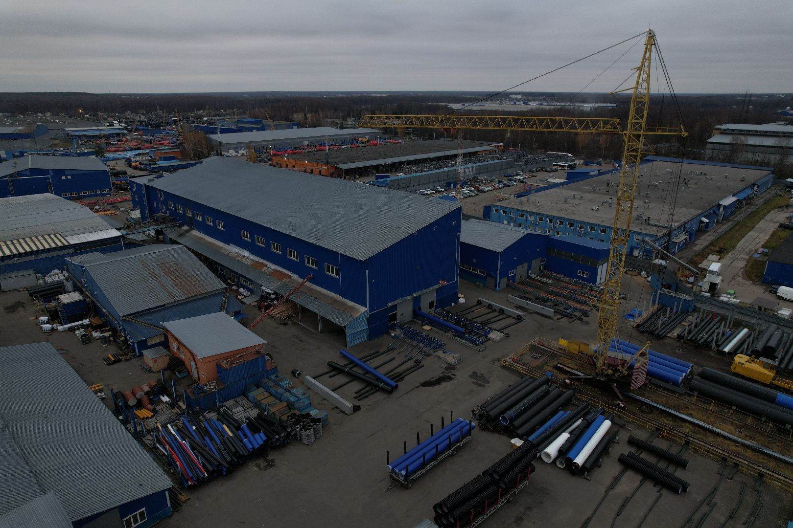 видео с коптера, подольск, климовск, завод,