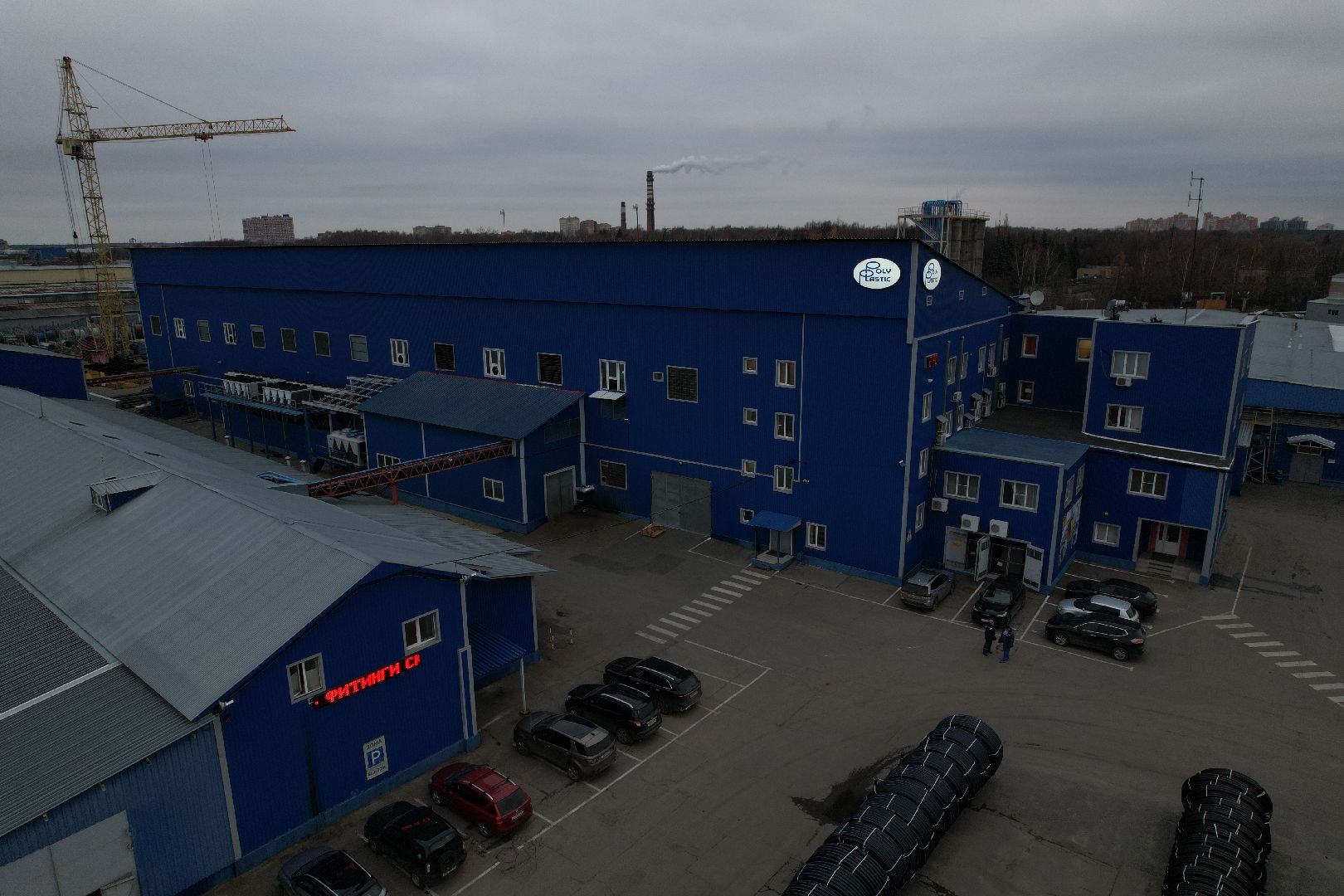 видео с коптера, подольск, климовск, завод,