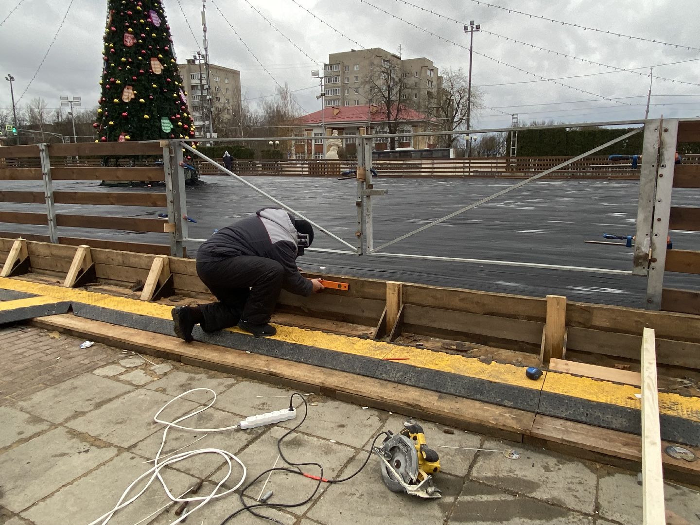 Каток, каток в центре города, Истра, вертикалки,