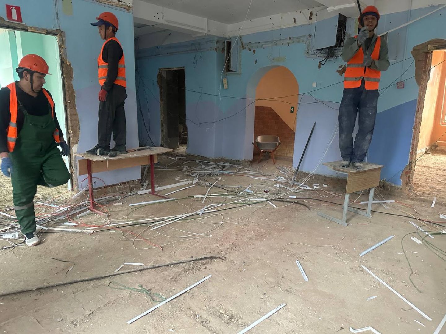 вертикали, кап ремонт, капитальный ремонт школы, вертикалки