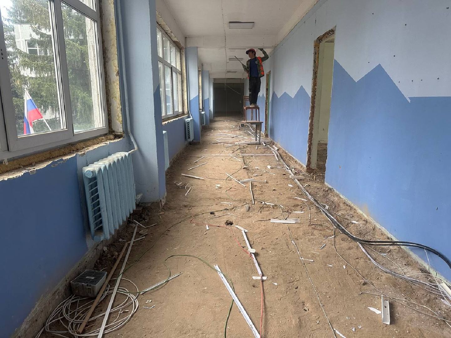 вертикали, кап ремонт, капитальный ремонт школы, вертикалки