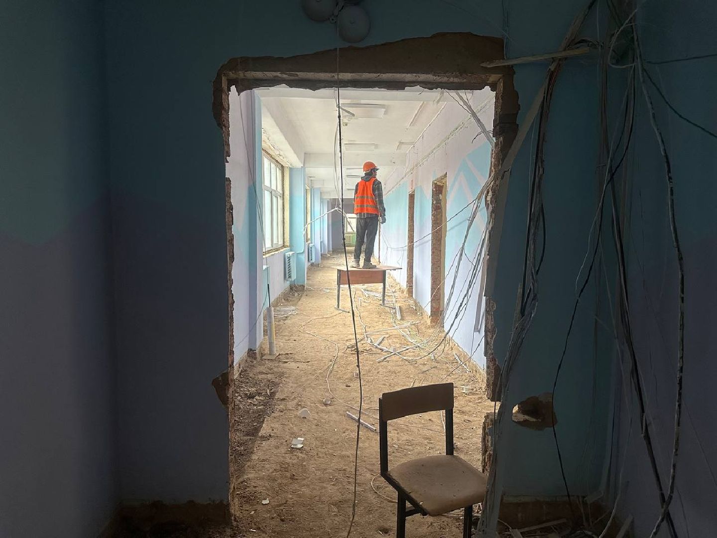 вертикали, кап ремонт, капитальный ремонт школы, вертикалки