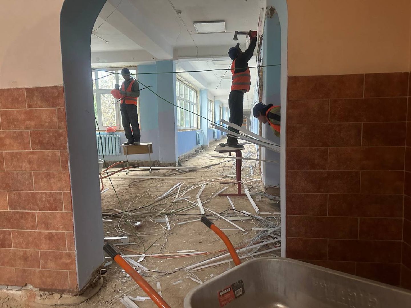 вертикали, кап ремонт, капитальный ремонт школы, вертикалки