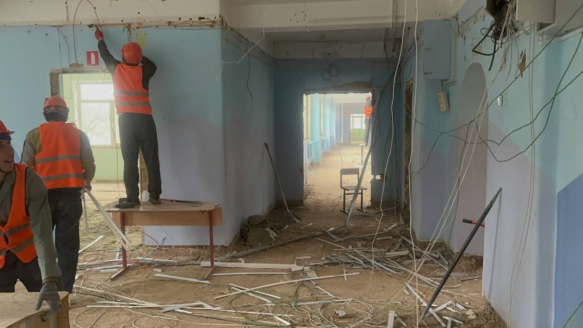 вертикали, кап ремонт, капитальный ремонт школы, вертикалки