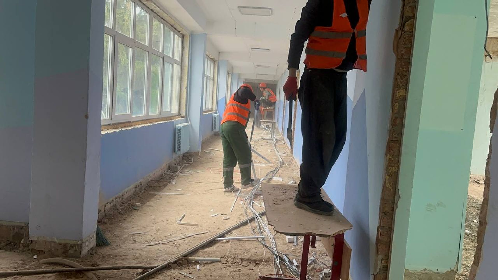 вертикали, кап ремонт, капитальный ремонт школы, вертикалки