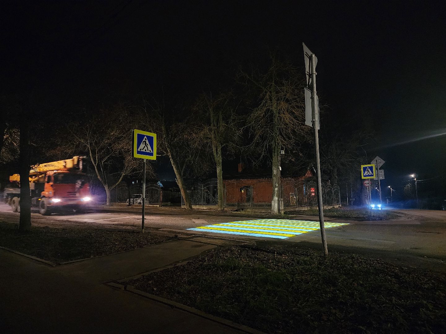 зарайск, дороги, проекционный пешеходный переход,