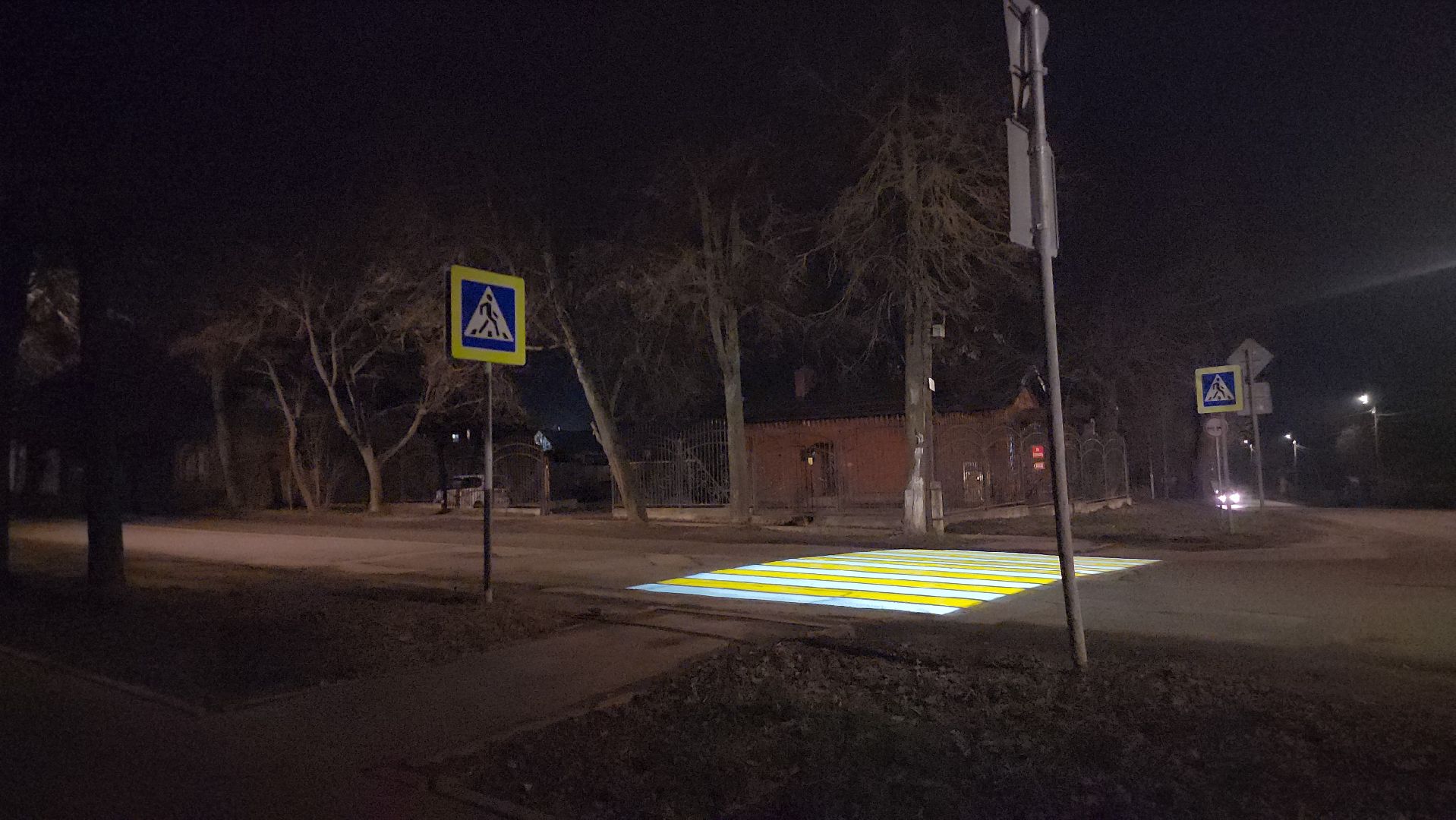 зарайск, дороги, проекционный пешеходный переход,