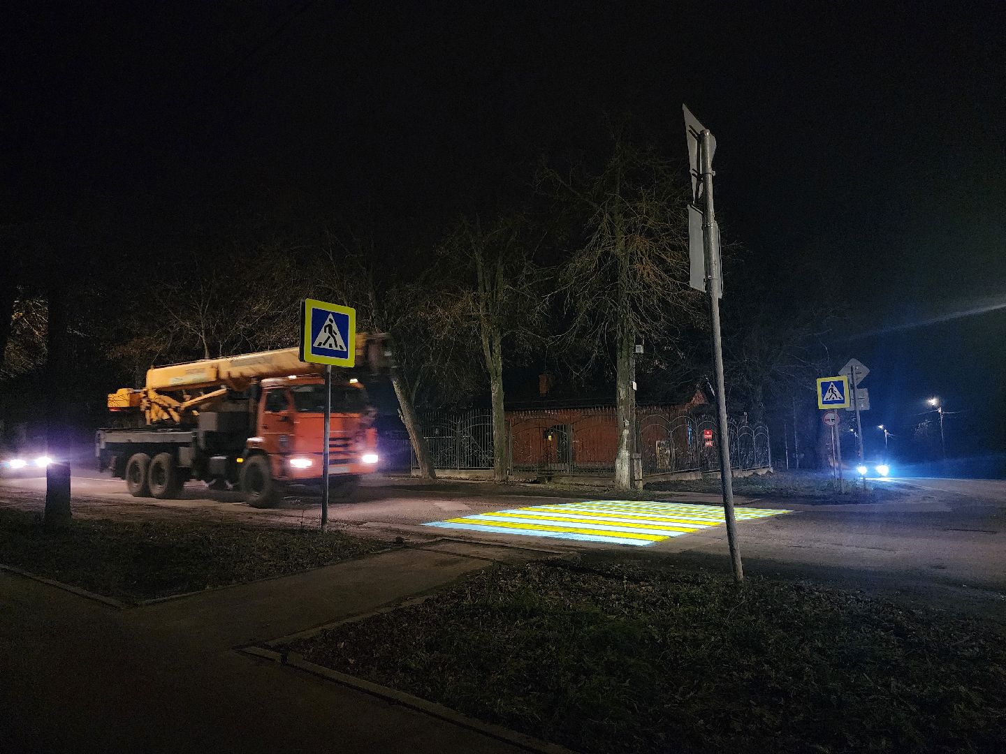 зарайск, дороги, проекционный пешеходный переход,