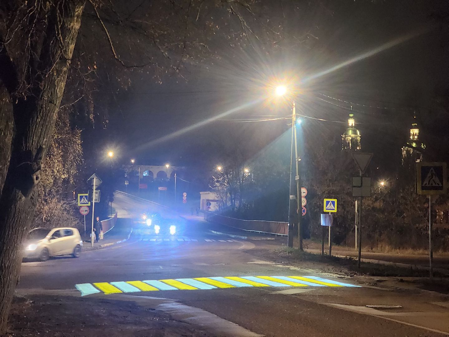 зарайск, дороги, проекционный пешеходный переход,