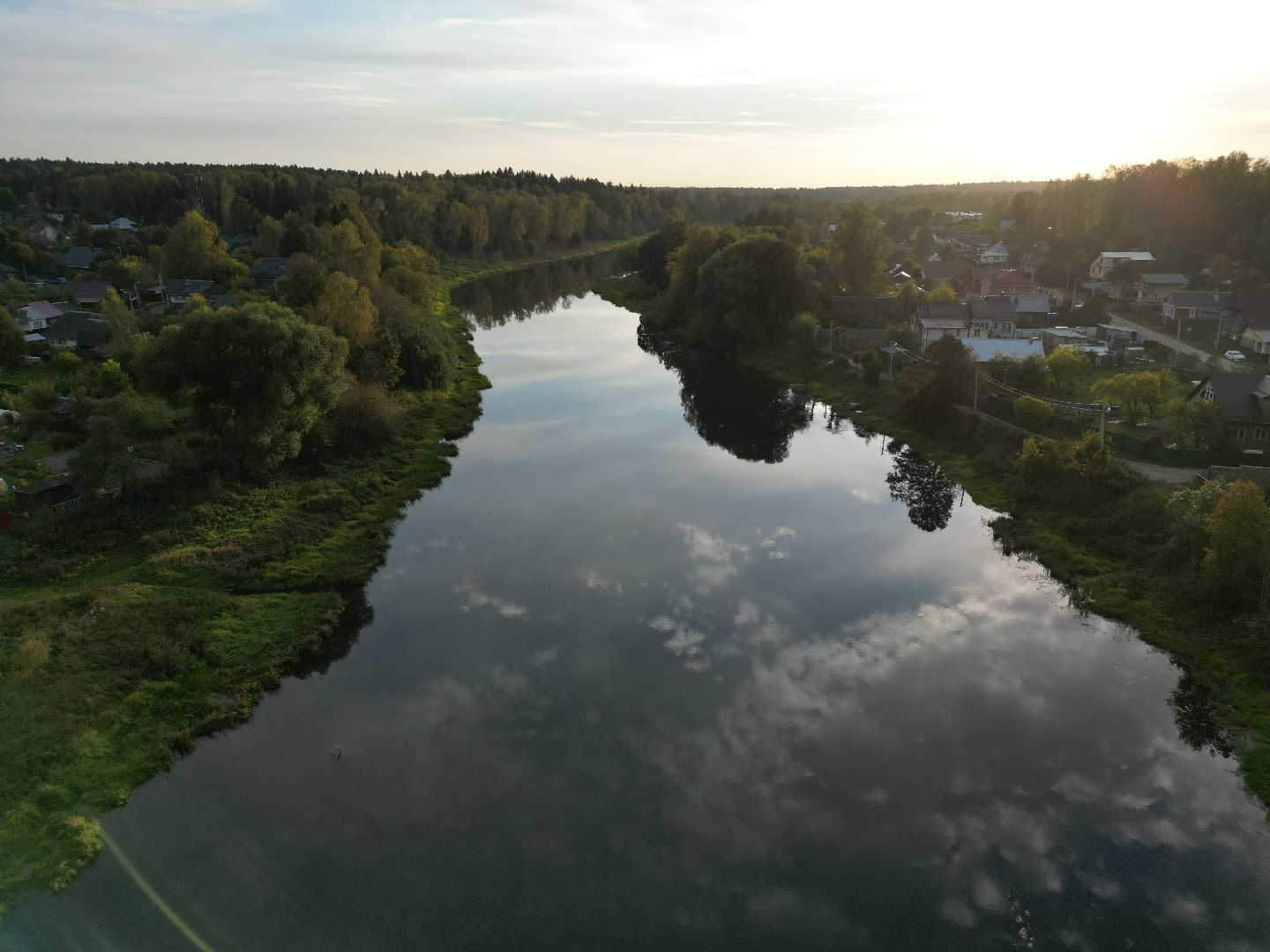 видео с коптера, руза, благоустройство, парк,