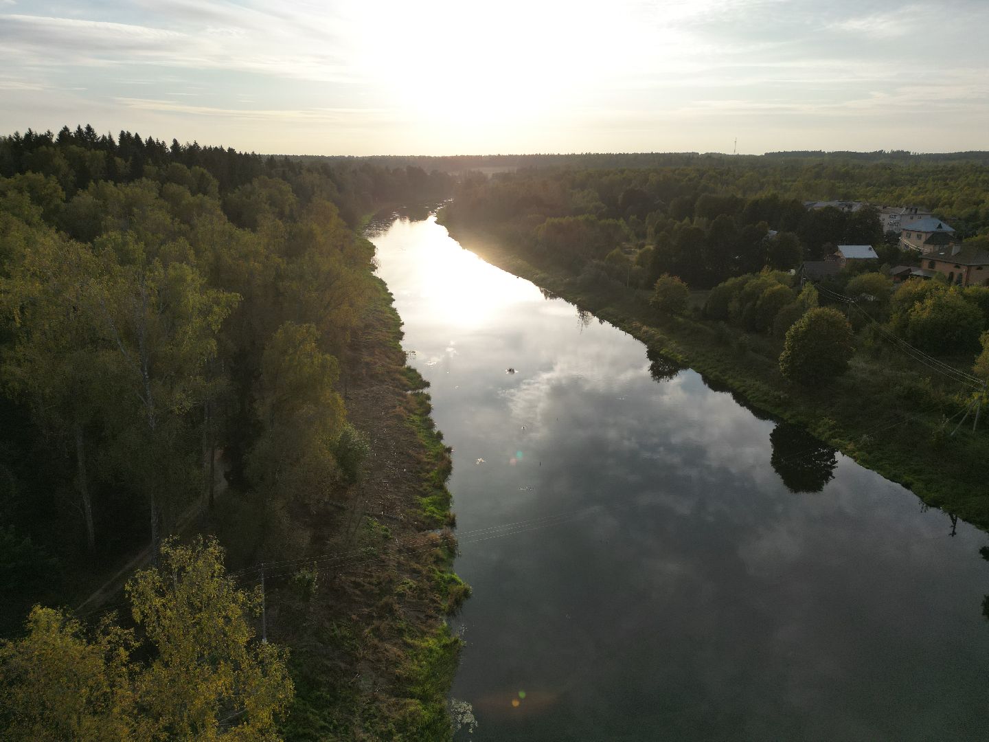 видео с коптера, руза, благоустройство, парк,