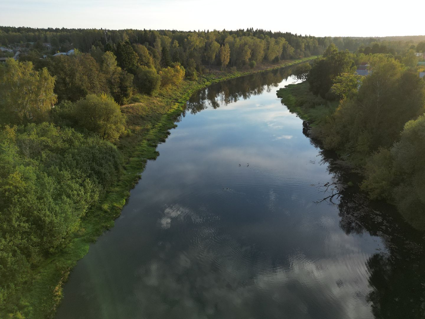 видео с коптера, руза, благоустройство, парк,