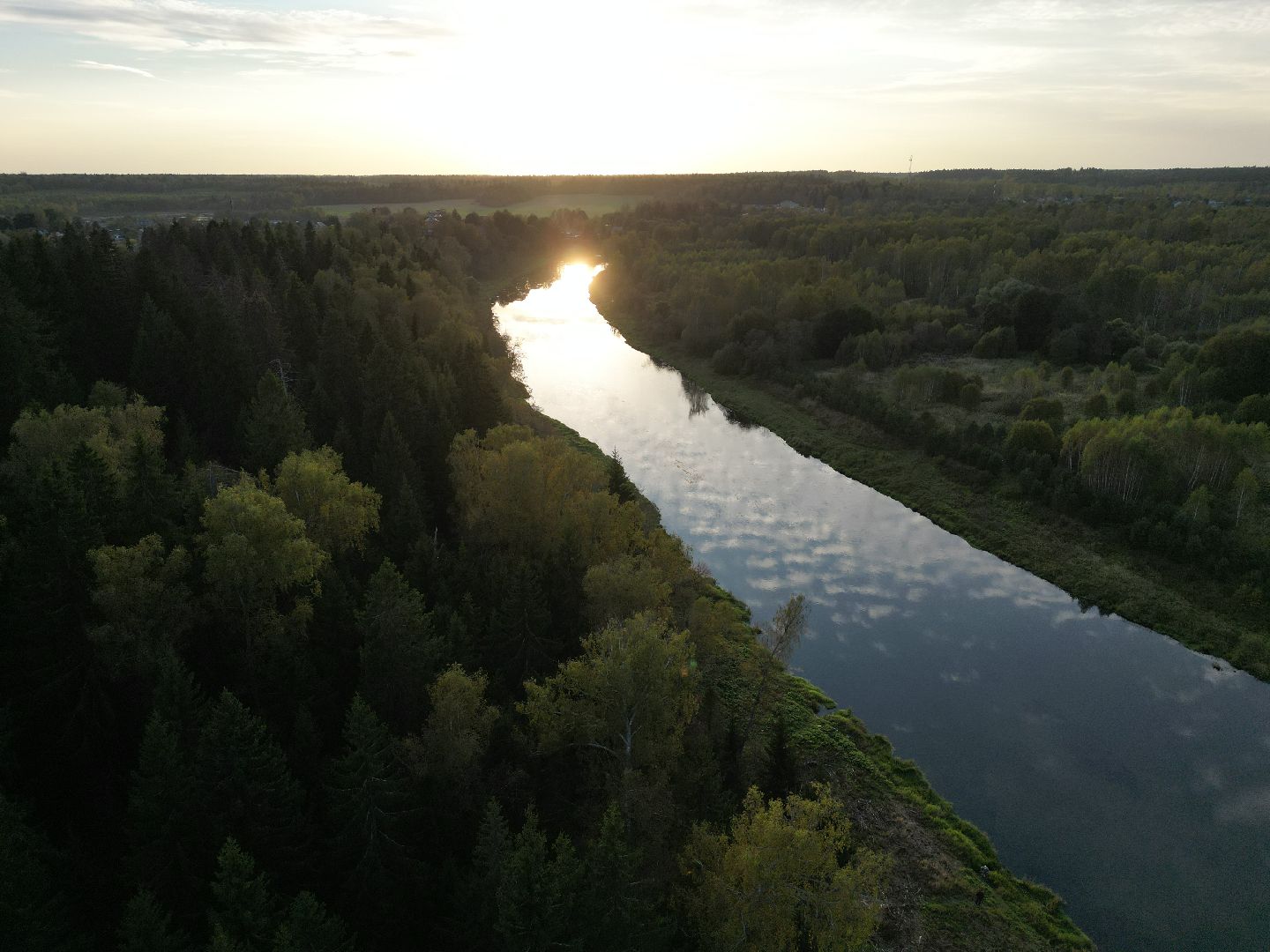 видео с коптера, руза, благоустройство, парк,