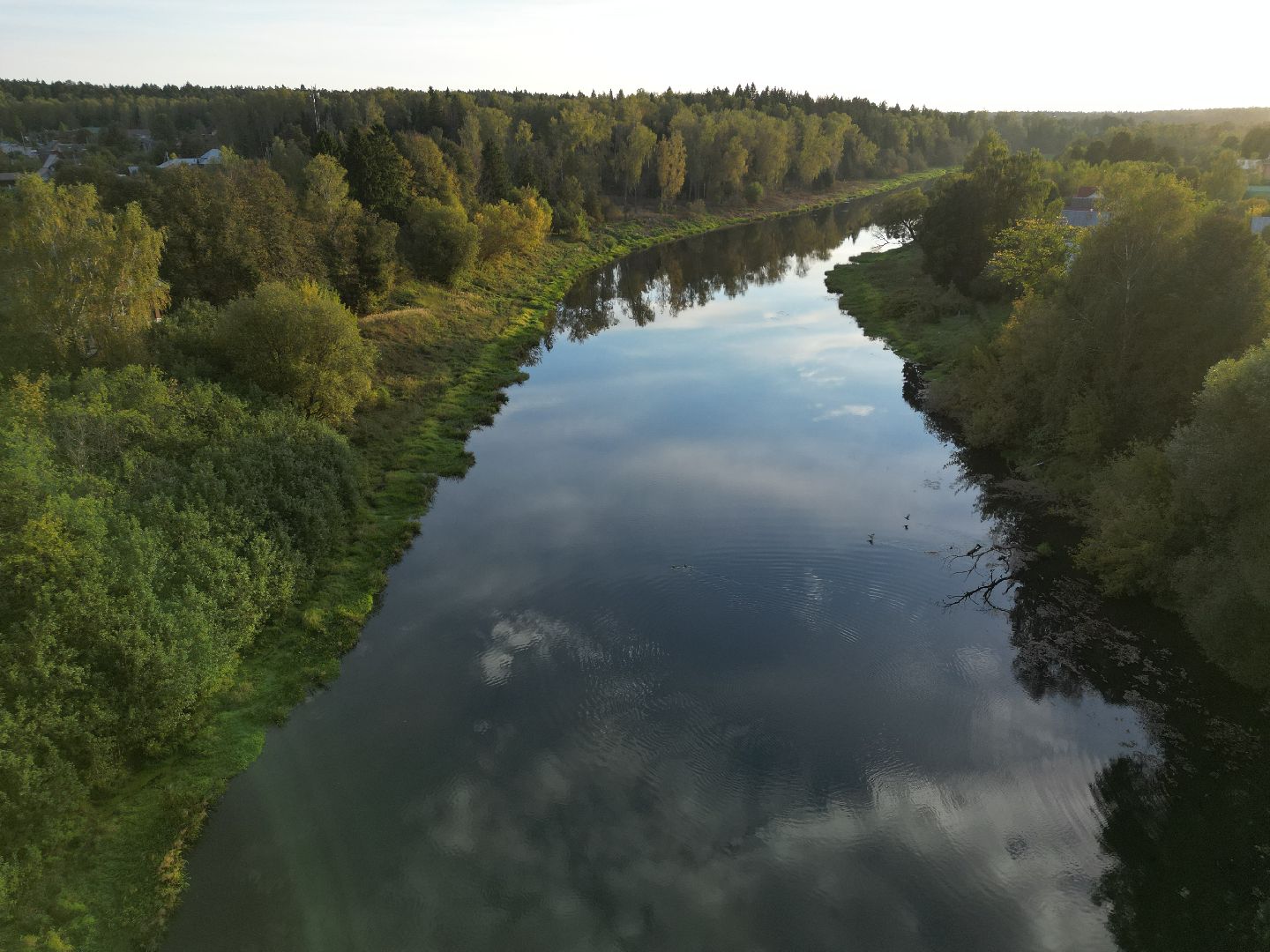 видео с коптера, руза, благоустройство, парк,