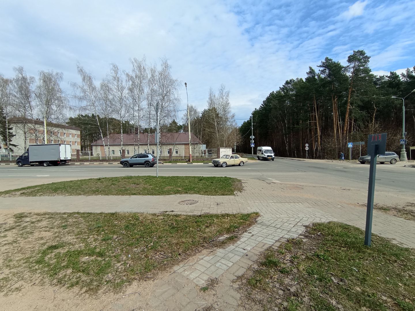 круговое движение, круговой перекресток, благоустройство, дорожные работы, Дубна