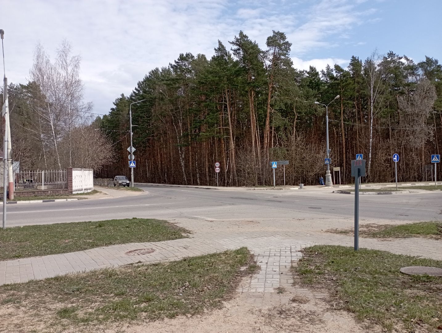 круговое движение, круговой перекресток, благоустройство, дорожные работы, Дубна