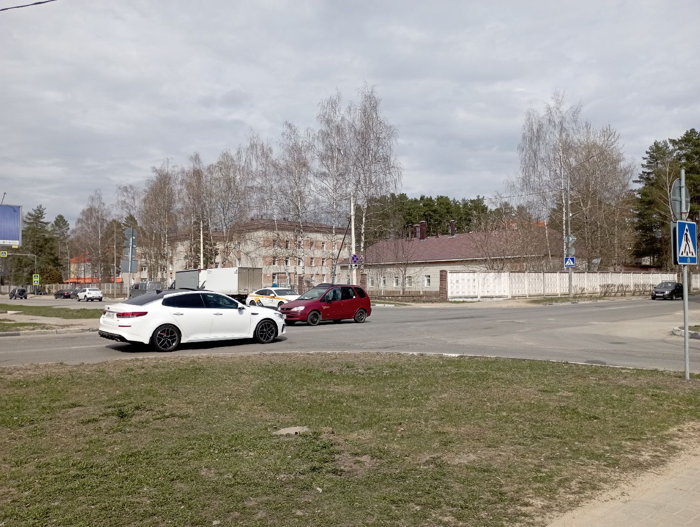 круговое движение, круговой перекресток, благоустройство, дорожные работы, Дубна