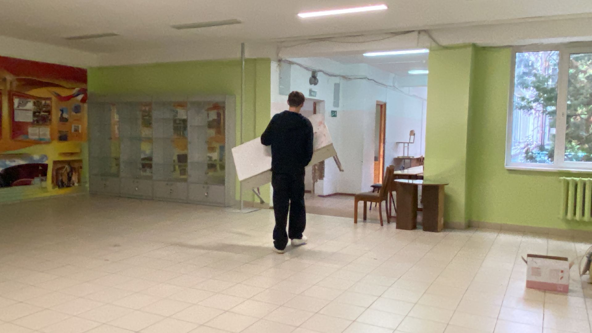 Школа, Ремонт, Переезд, Подготовка к ремонту, вертикалки,