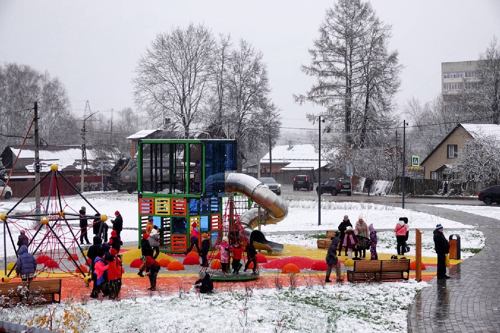 Благоустройство, Сквер, Сергиев Посад, Сергиево-Посадский городской округ, вертикалки,
