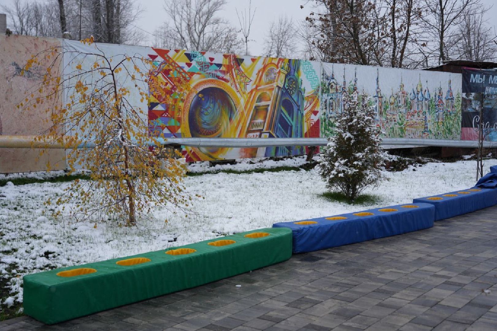 Благоустройство, Сквер, Сергиев Посад, Сергиево-Посадский городской округ, вертикалки,