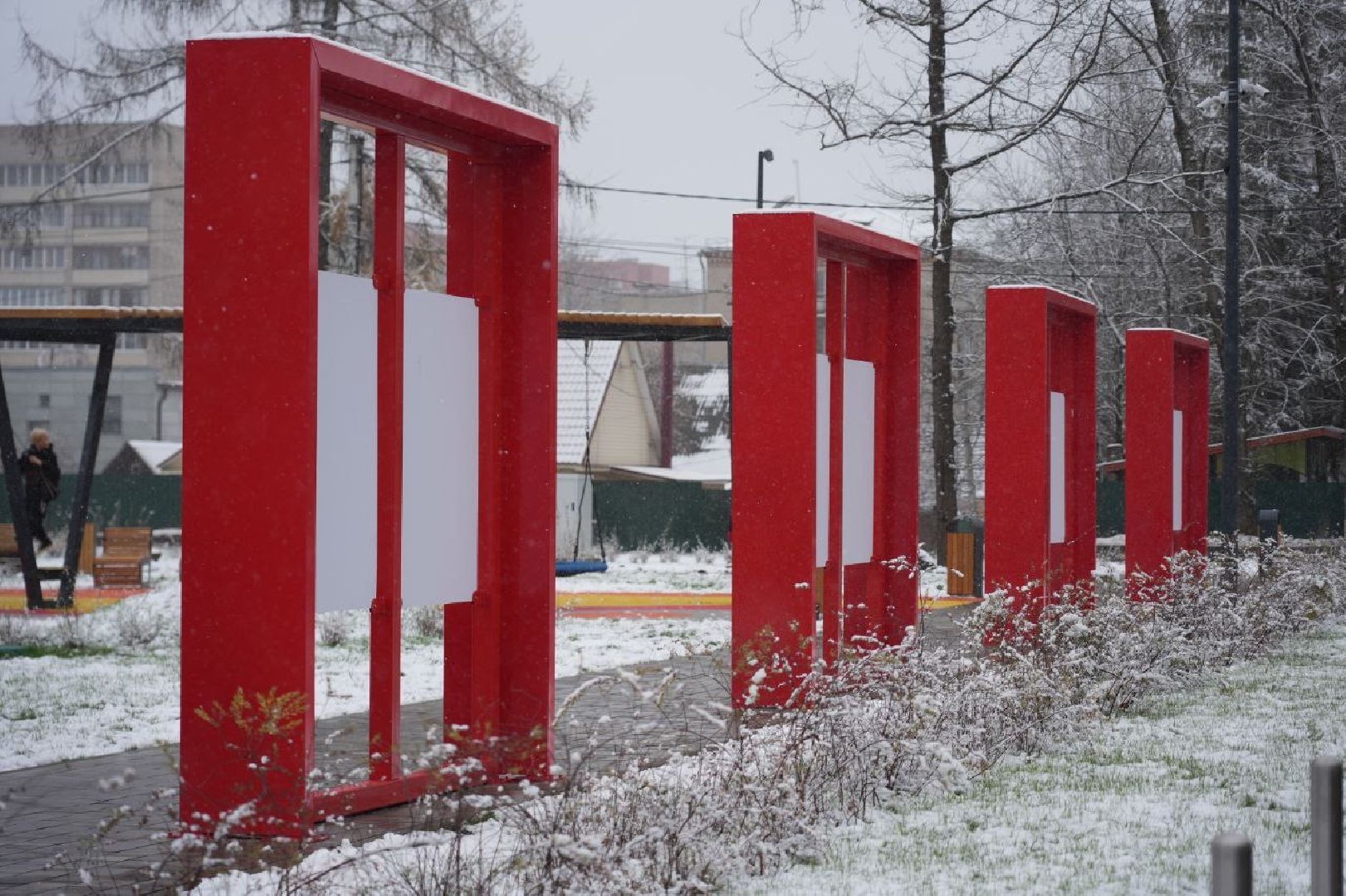Благоустройство, Сквер, Сергиев Посад, Сергиево-Посадский городской округ, вертикалки,