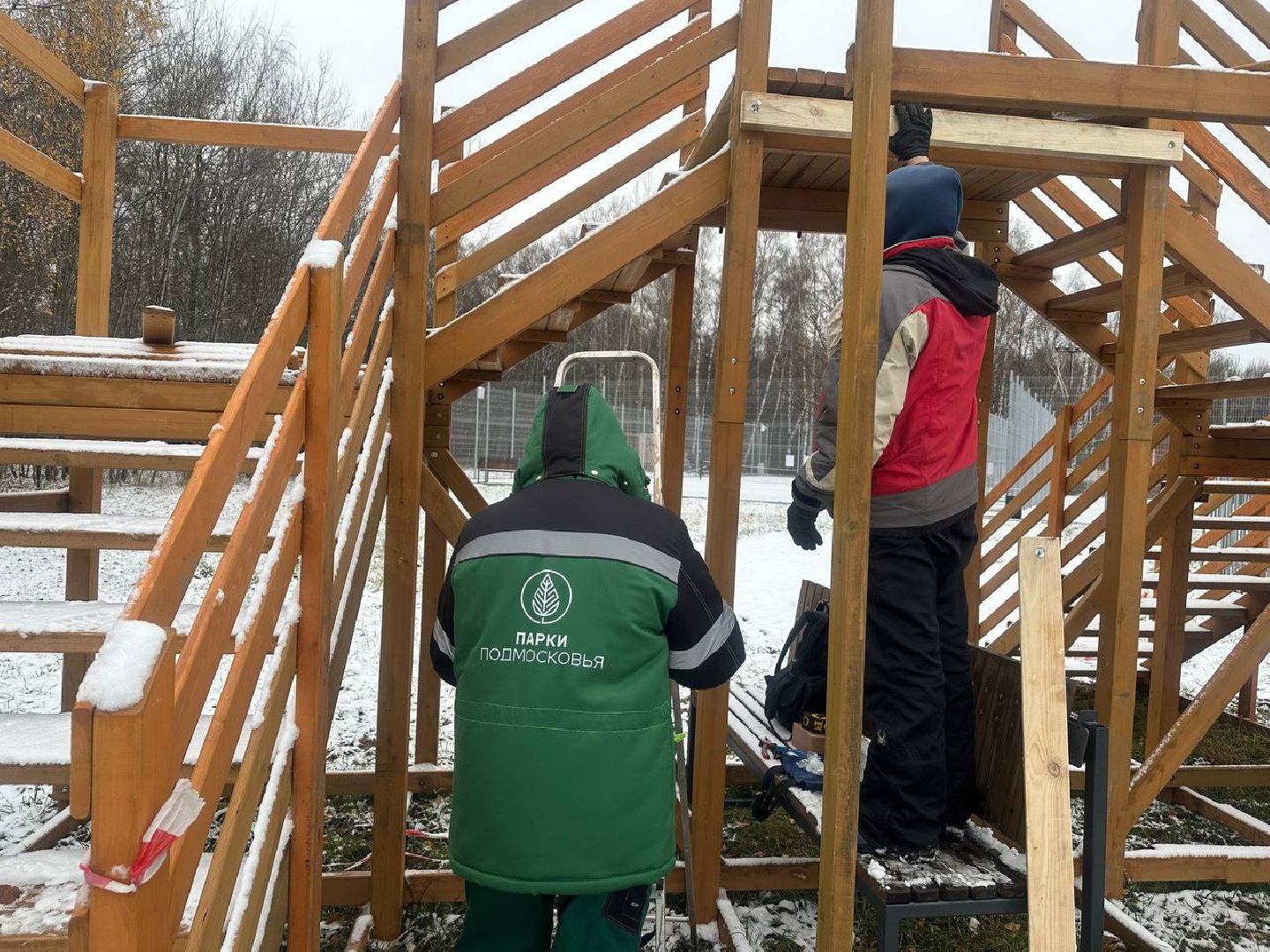 парки домодедово, новый год, зимний сезон, вертикалки,