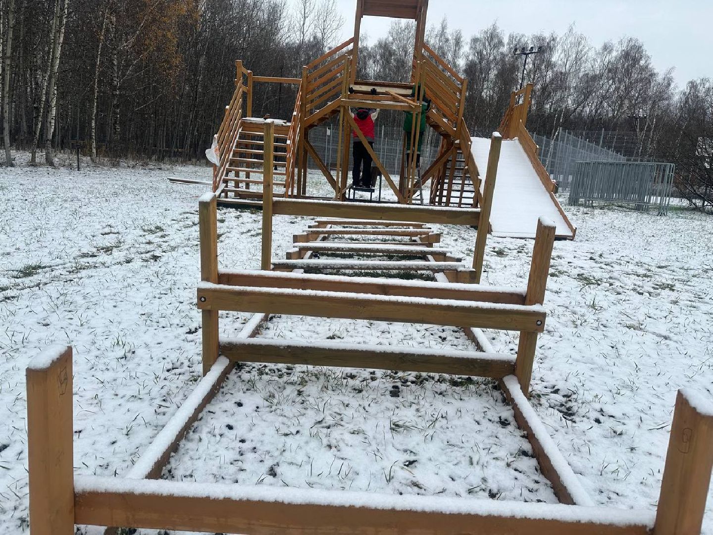 парки домодедово, новый год, зимний сезон, вертикалки,