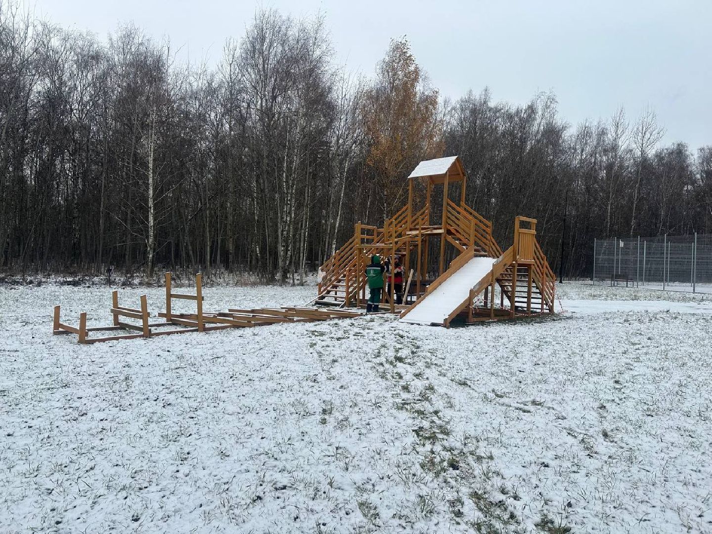 парки домодедово, новый год, зимний сезон, вертикалки,