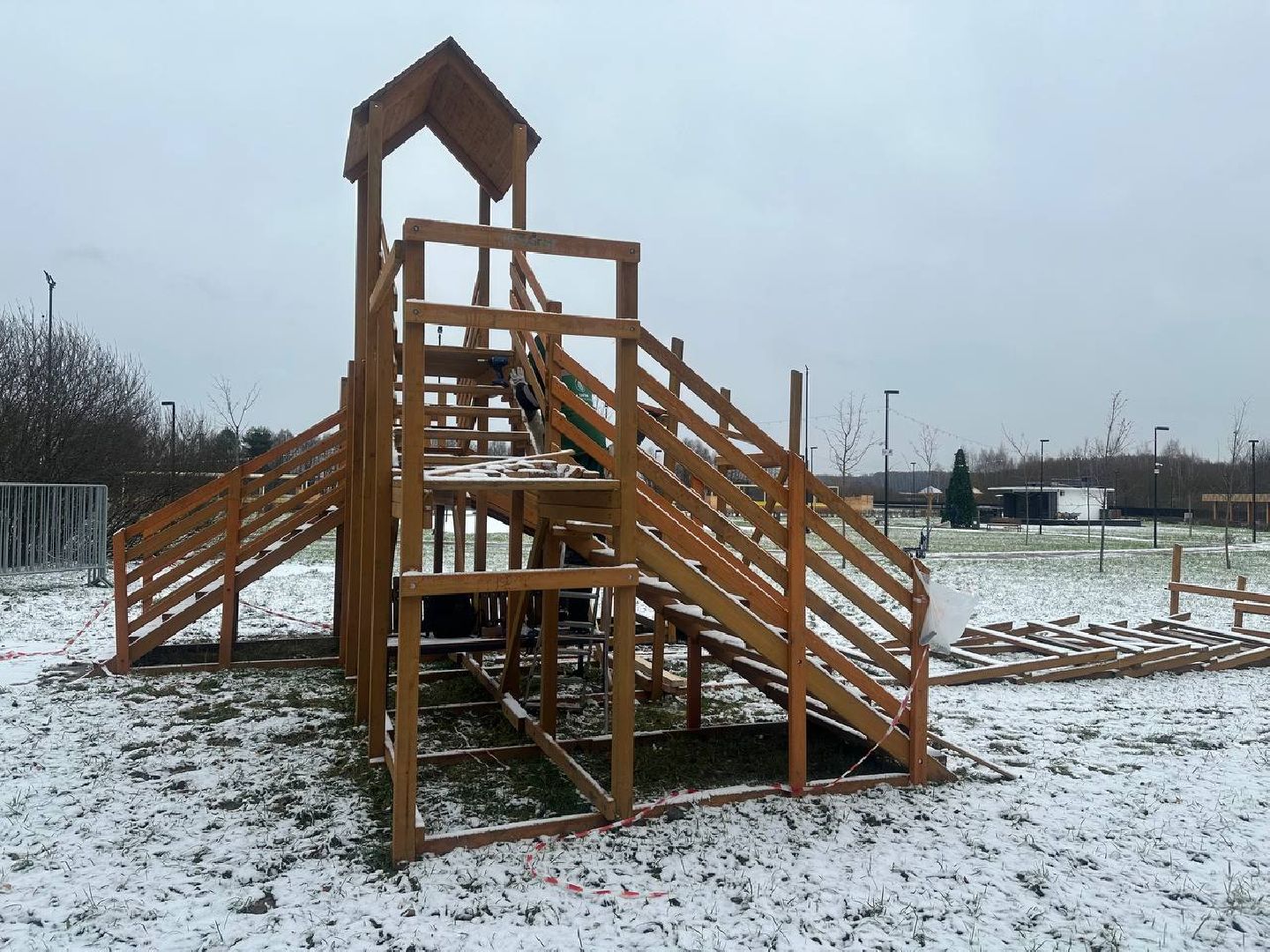 парки домодедово, новый год, зимний сезон, вертикалки,