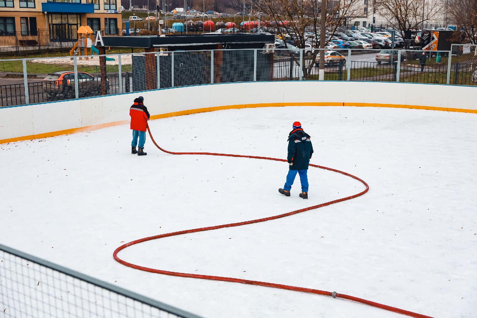 спорт, каток, массовое катание, зима, снег, вертикалки,