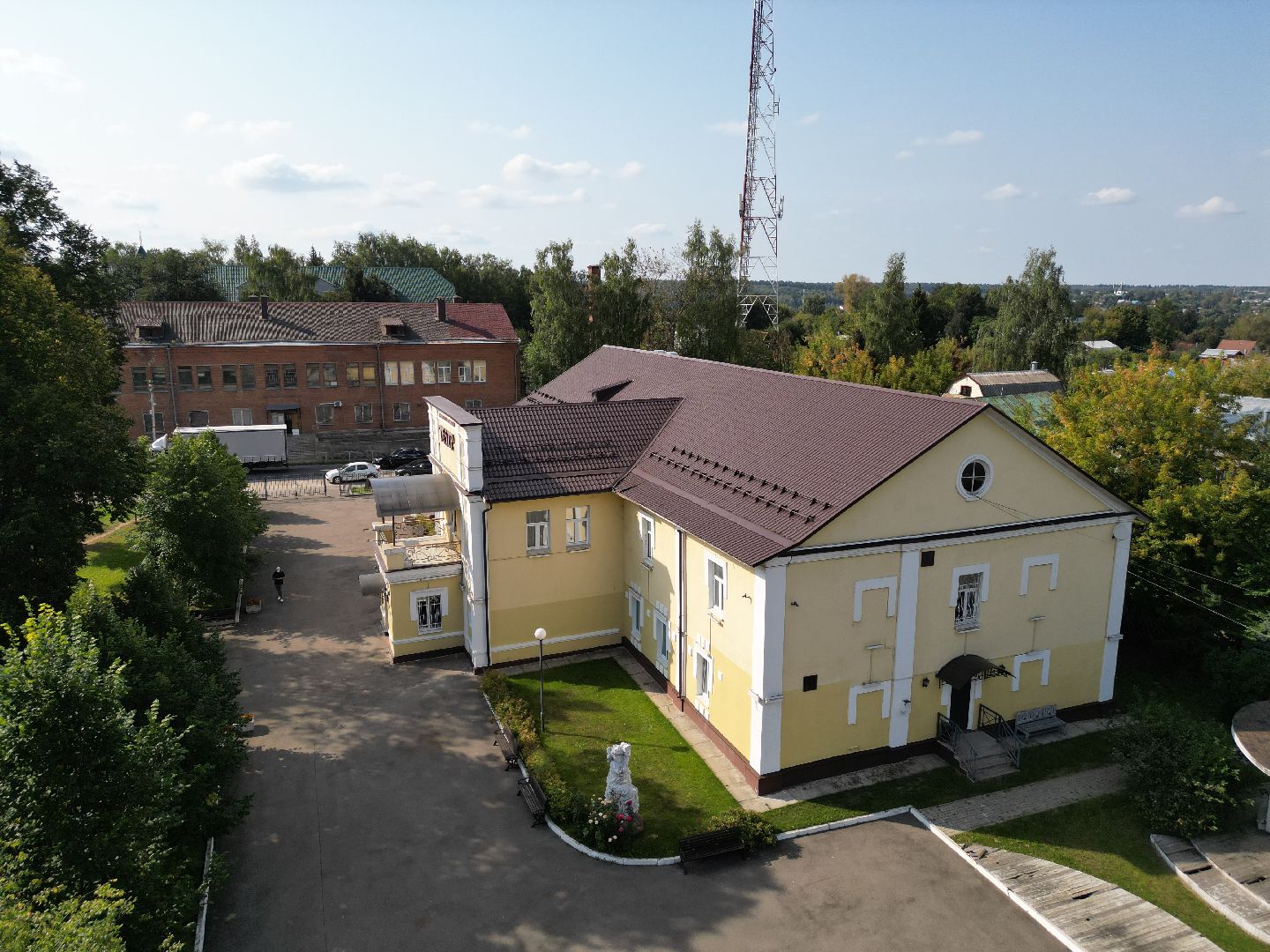 видео с коптера, театр, истра,