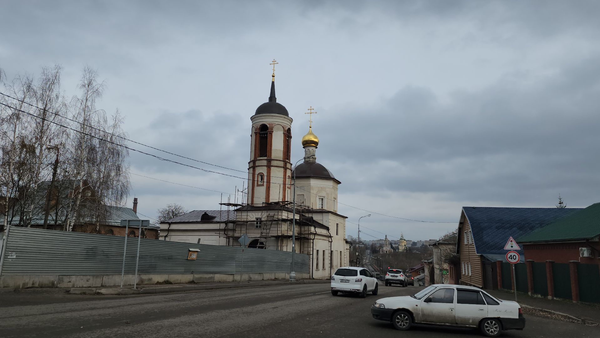 серпухов, реставрация храма, улица чернышевского, церковь Николая Чудотворца в Бутках, религия, вертикалки,