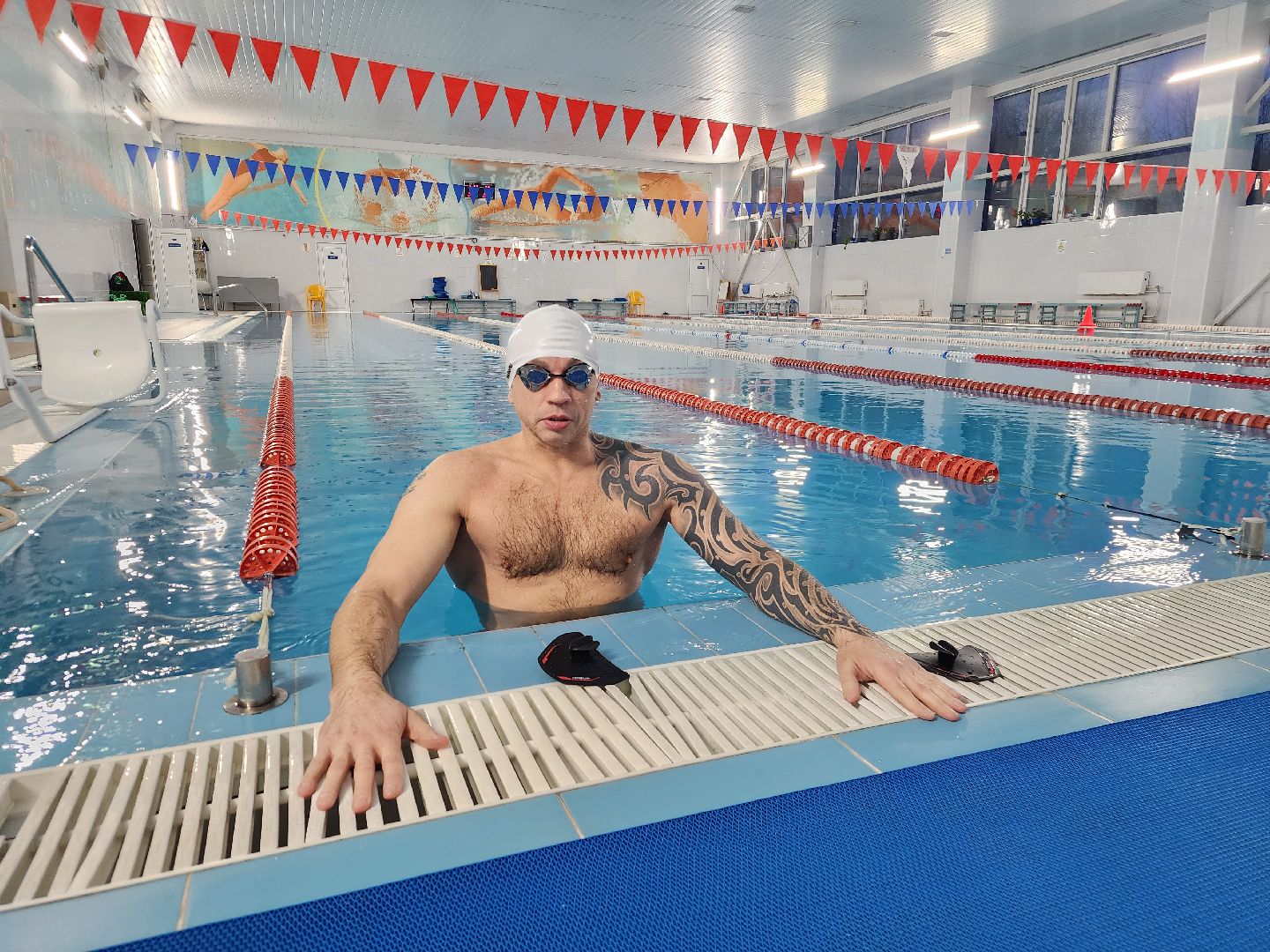 фрязино,плавание, спорт - это жизнь, мотивация, паралимпийцы, вертикалка