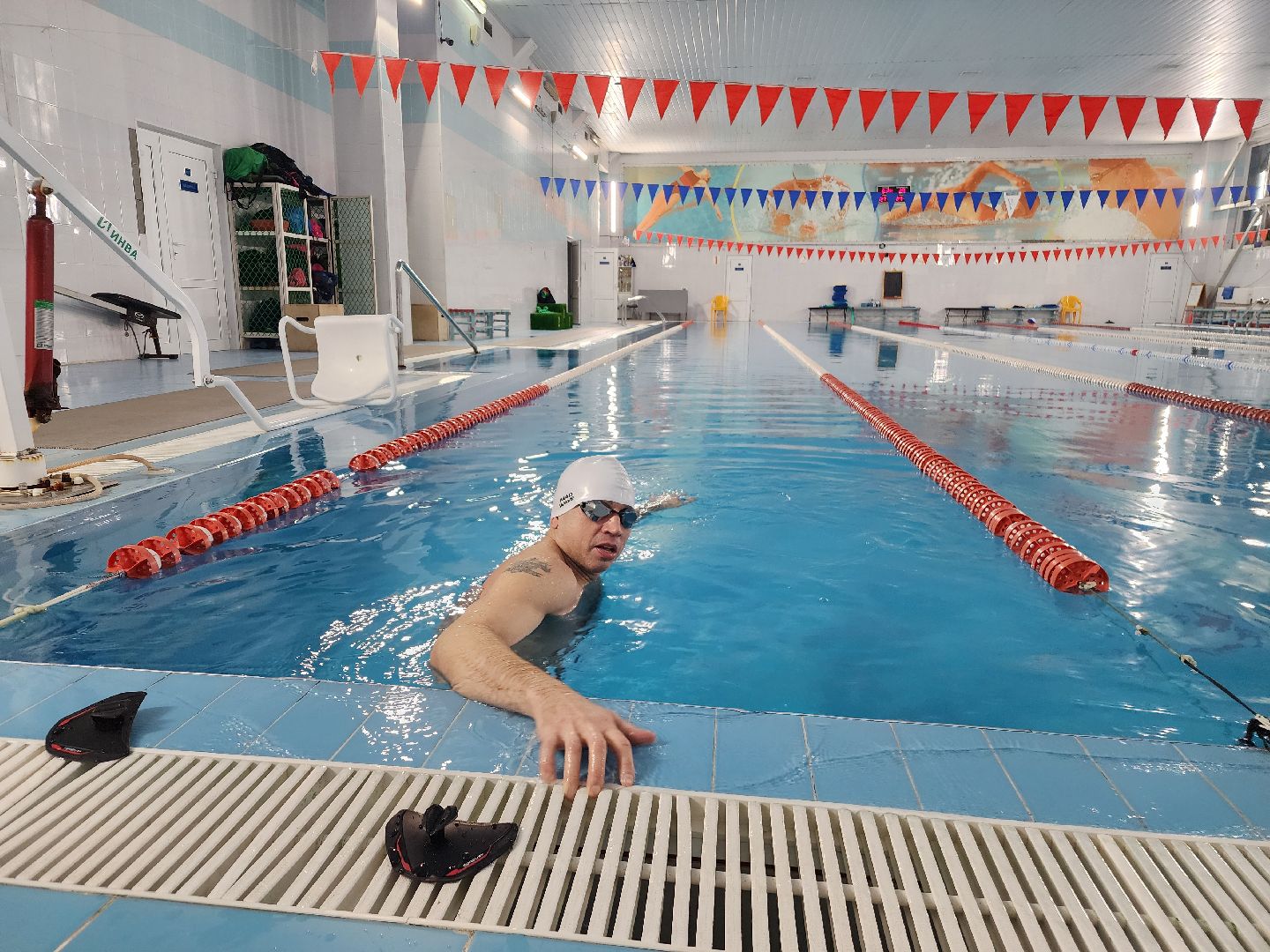 фрязино,плавание, спорт - это жизнь, мотивация, паралимпийцы, вертикалка