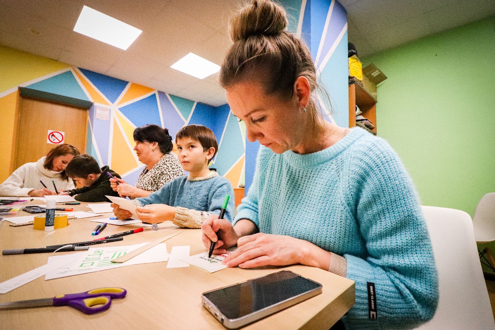 Клин, общество, образование, мастер-класс по каллиграфии, День матери,